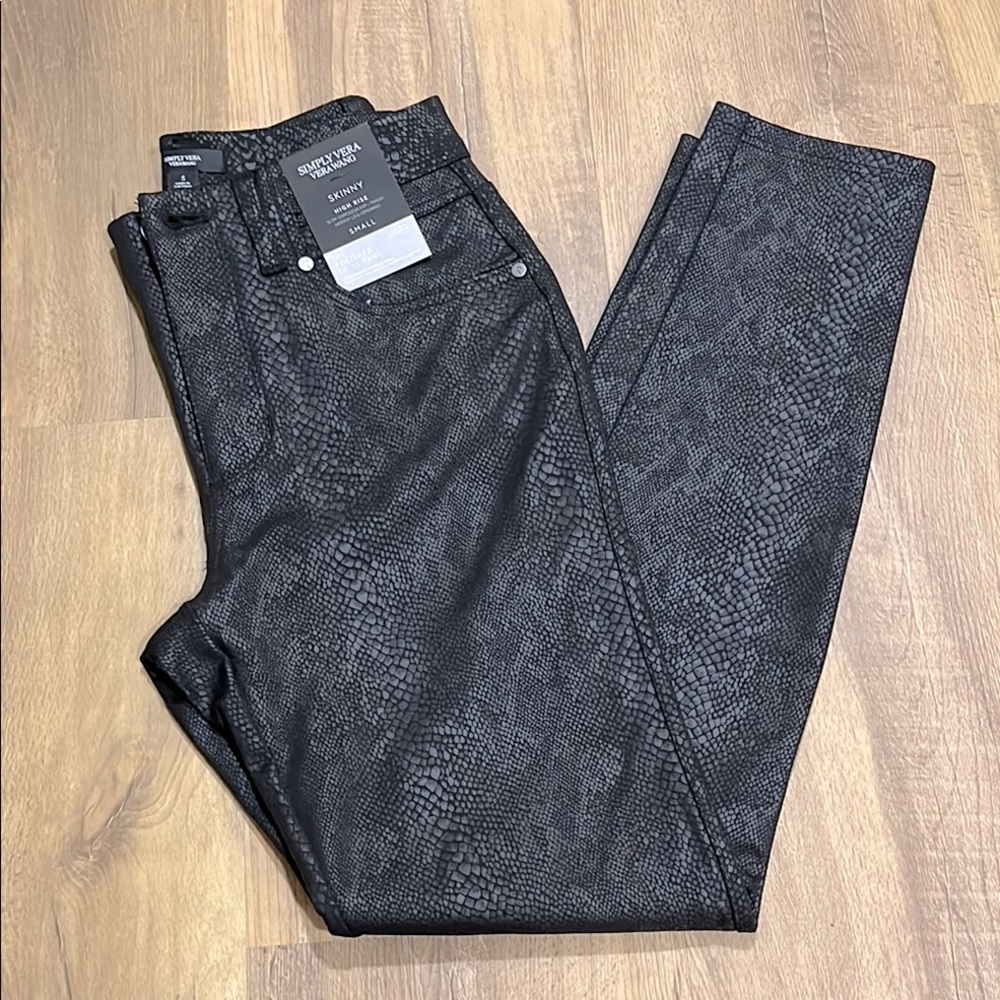 Simply Vera Vera Wang NWT skinny high-rise size small pants